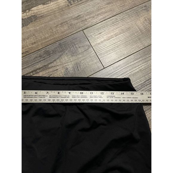 NWOT Lands End Woman’s Swim Skirt Bottom Mini Size 10 Black - Picture 5 of 6